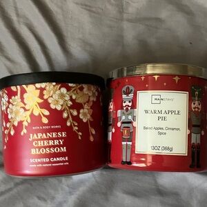 Japanese Cherry Blossom and Warm Apple Pie Candles